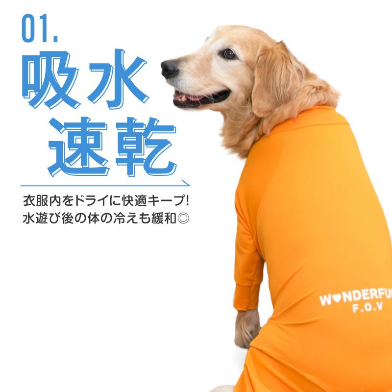 ドッグプレイ(R)吸水速乾防蚊ラッシュガード(大型犬用)